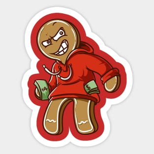 gingerbread man Sticker